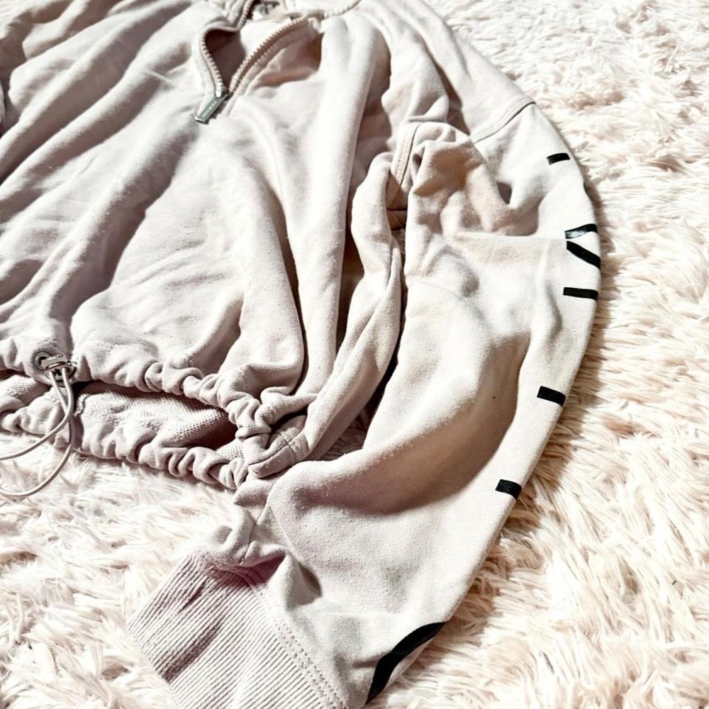 Boho Earthy Casual Clean Girl Streetwear Urban Hiphop Cropped Hoodie Womens S